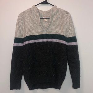 Large kids quarter zip sweater